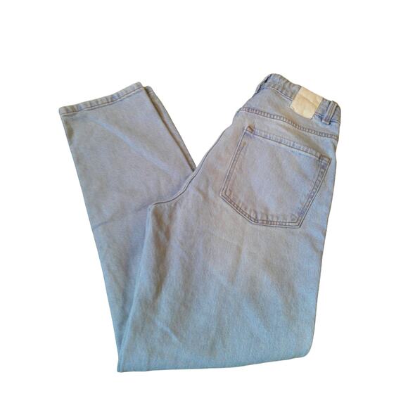 Zara Women’s High Rise Mom Jeans Size 4 Light Wash Tapered Leg Denim - Picture 10 of 12